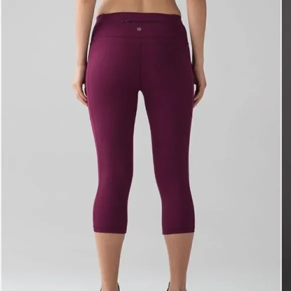 Lululemon Mind Over Miles Crop 17” Marvel Size 6 - Picture 5 of 7